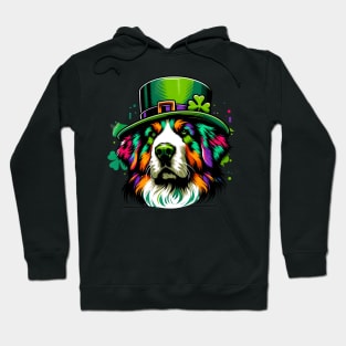 Braque Francais Pyrenean Revels in Saint Patrick's Day Hoodie